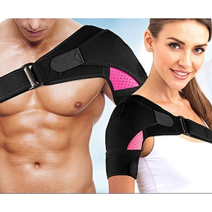 Adjustable High Compression Tourmaline neoprene shoulder support for men and women