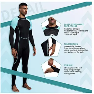 Wholesale high quality Full Sleeve 5MM Neoprene Water sport Swimming suit Diving Skin Surfing Wetsuit