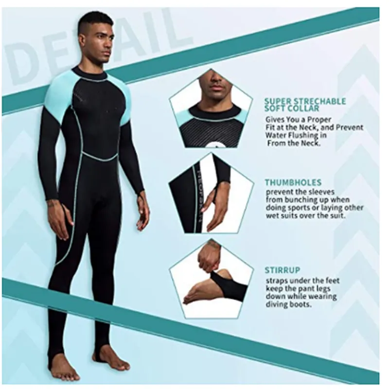 Wholesale high quality Full Sleeve 5MM Neoprene Water sport Swimming suit Diving Skin Surfing Wetsuit