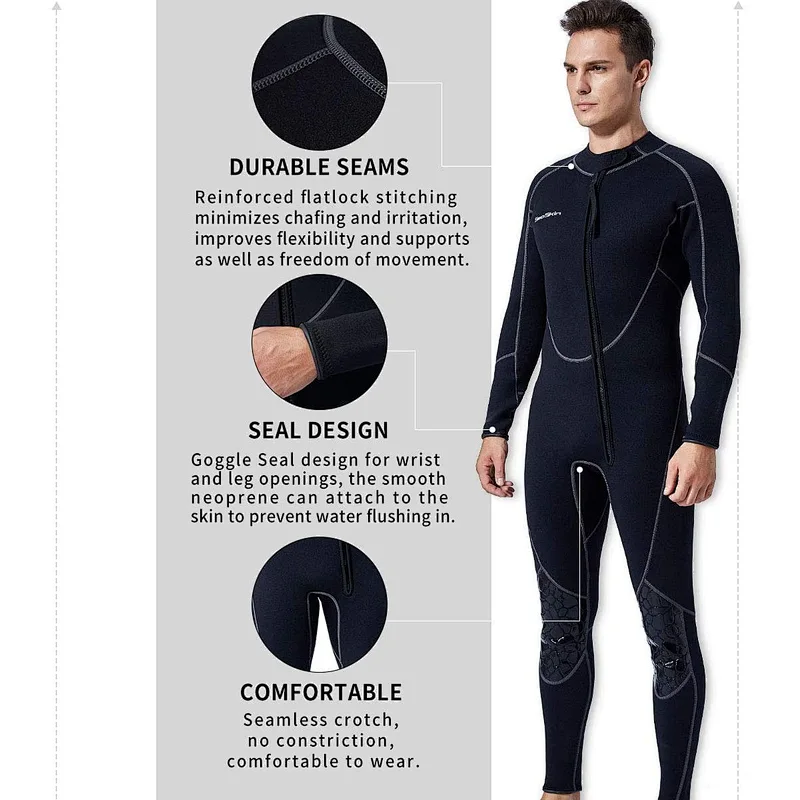 High quality Neoprene wetsuit long sleeve surfing suits swimming suit custom diving wetsuit