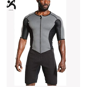 Professional neoprene men Fat Burner Short Sleeve Sauna Suit for weight loss