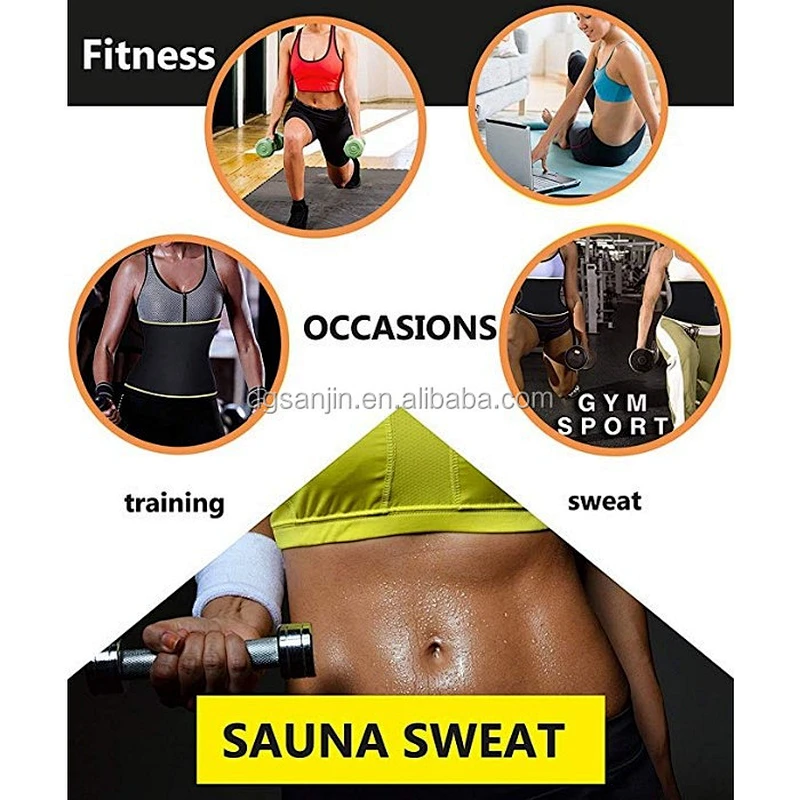 Amazon hot sell neoprene zipper Waist Trainer Slimming Vest with adjustable waist trimmer belt