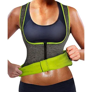 Wholesale neoprene thermal sweat body suit sauna waist trainer vest for weight loss