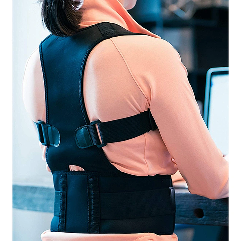 2019 Neoprene OEM breathable back posture corrector with waist trimmer belt