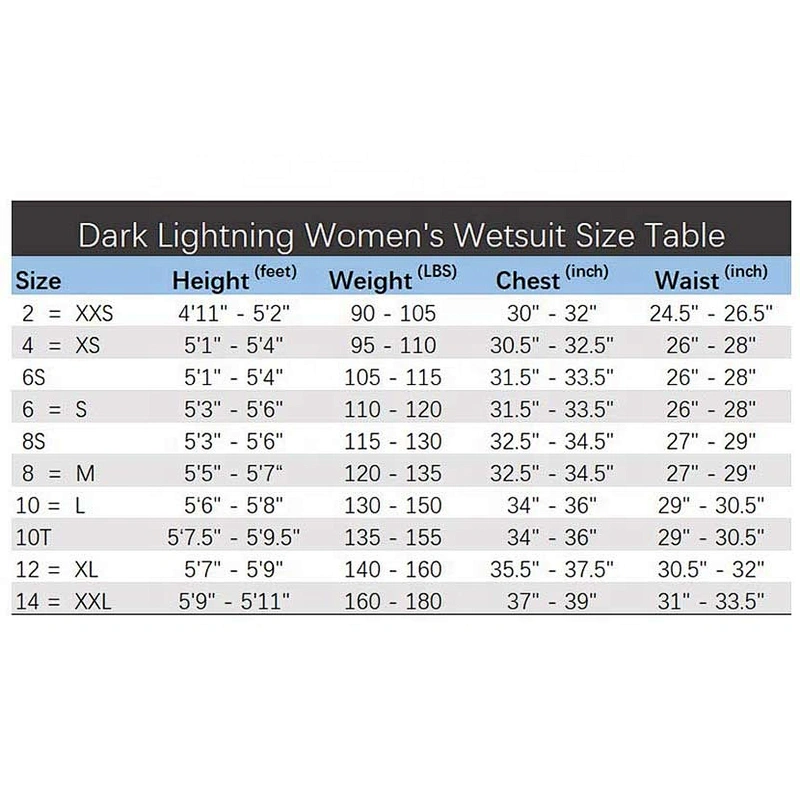 Ladies Neoprene SCR Wetsuit Back Zipper Full Body Long Sleeve Wetsuits for Surfing Diving Snorkeling