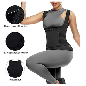 Hot Sale Neoprene Waist Trainer corset Waist Training Steel Boned workout waist slimming vest with belt