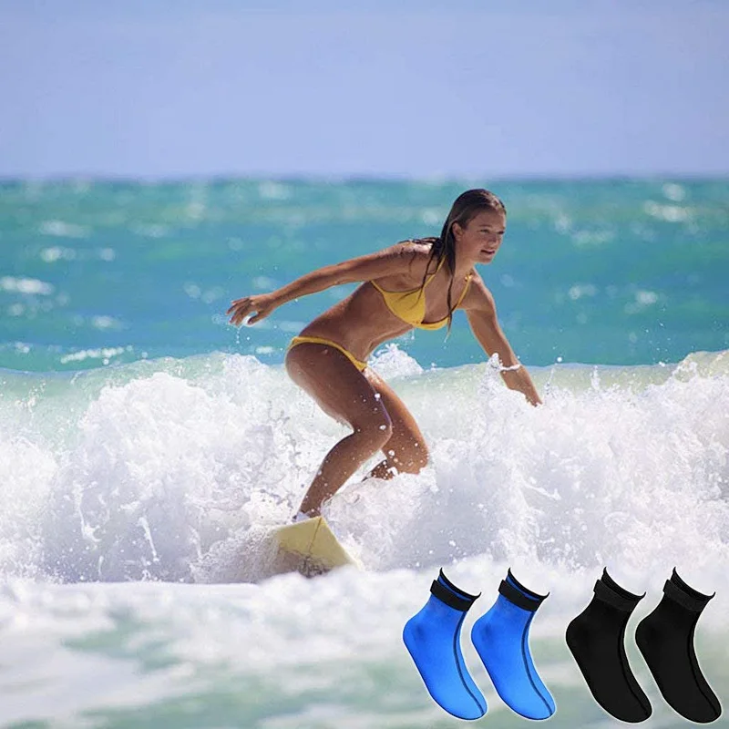 3mm Neoprene snorkeling socks custom colorful funky your own design socks for beach diving and swimming