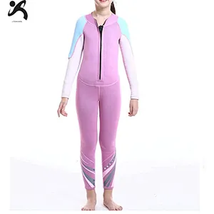 High quality surfing swimming water sport full suit neoprene girls and boys wetsuit with front zipper