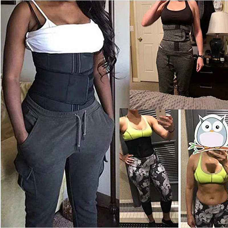 Wholesale Adjustable Latex waist trainer cincher slimming tummy waist belt with zipper