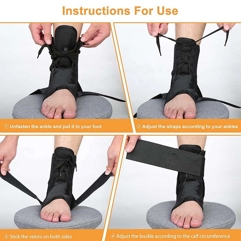 Factory price professional neoprene gym fitness ankle protector elastic ankle support brace for sport safety