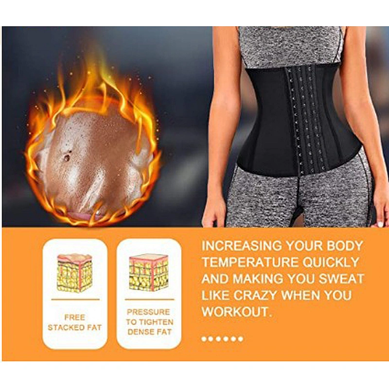 Factory customized neoprene sweat waist trainer slimming belt for weight loss