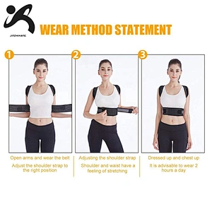 Top Quality Adjustable & Durable Prevent  Back Pain Relief Neoprene Back Posture Corrector Back Support Belt for Women & Men