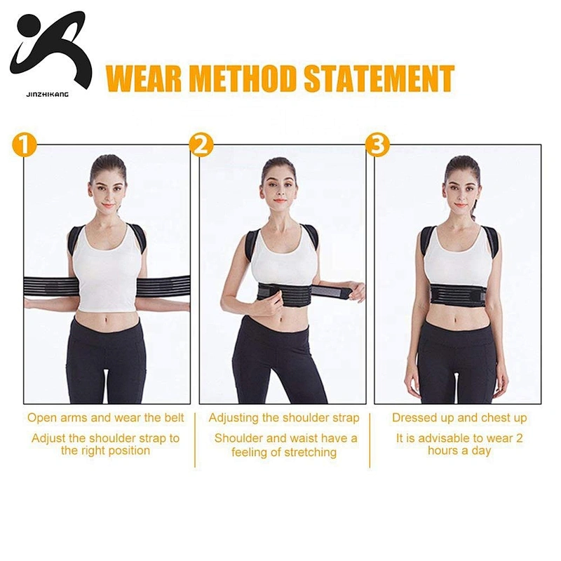 Top Quality Adjustable & Durable Prevent  Back Pain Relief Neoprene Back Posture Corrector Back Support Belt for Women & Men