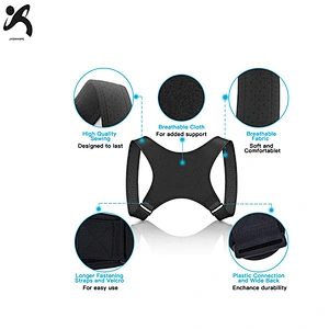 Wholesale adjustable shoulder brace customized logo posture corrector comfortable back support