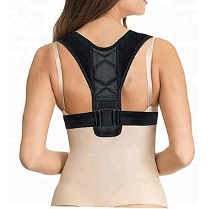 Amazon top seller adjustable neoprene back support shoulder brace posture corrector for unisex