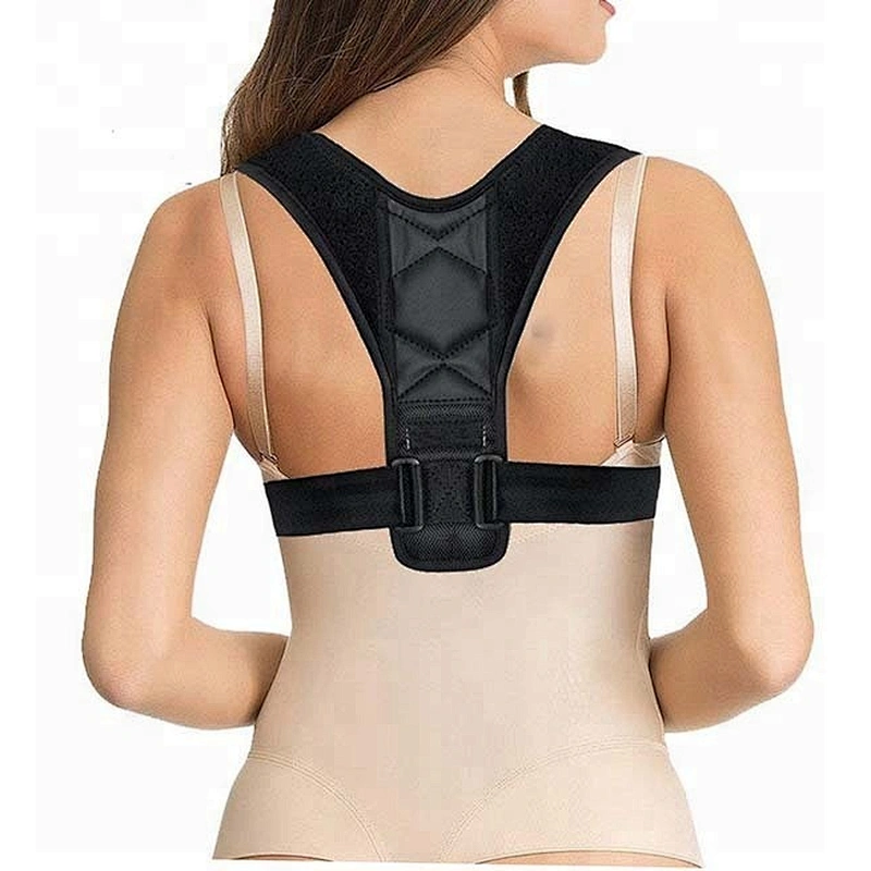 Amazon top seller adjustable neoprene back support shoulder brace posture corrector for unisex