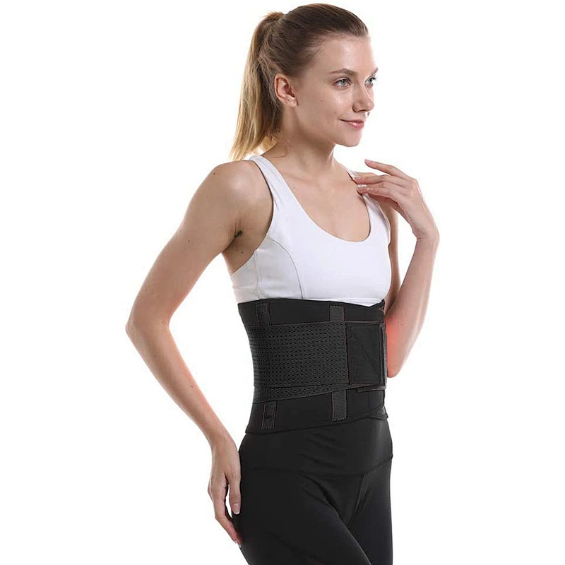 Adjustable Straps and Breathable  Stress Relief in Sports Fitness Neoprene Waist  Trainer Belt Waist Trainer Lower Back Brace