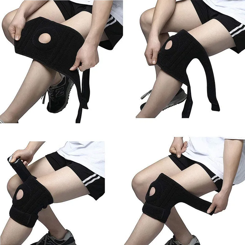 2019Hot selling brace for knee support adjust knee sleeve neoprene knee brace compression sleeve good quantity