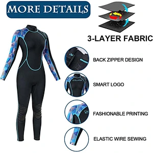 Professional 3mm 5mm neoprene women winter wetsuit surfing with high quality