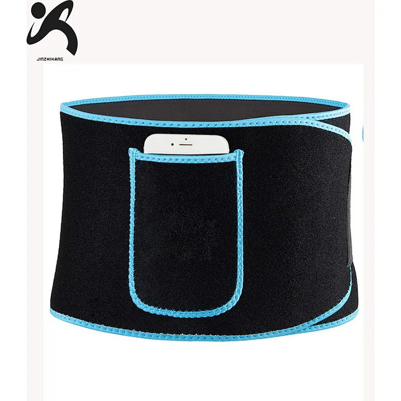 Wholesale Neoprene back support belt Waist Slimming Belt Weight loss Waist Trainer Belt with phone pocket