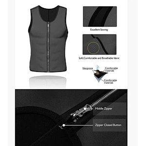 Professional weight loss neoprene mens slimming suit sweat waist trainer vest