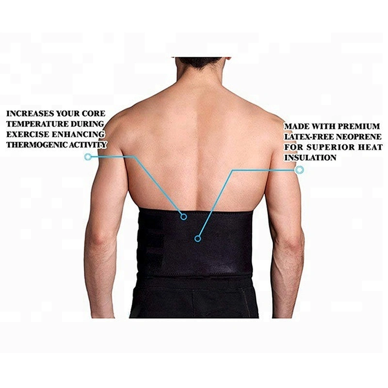2021 neoprene men fat burning waist slimming belt trimmer belt for weight loss