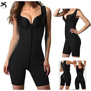 Women neoprene sweat sauna waist trainer trimmer vest with zipper custom logo