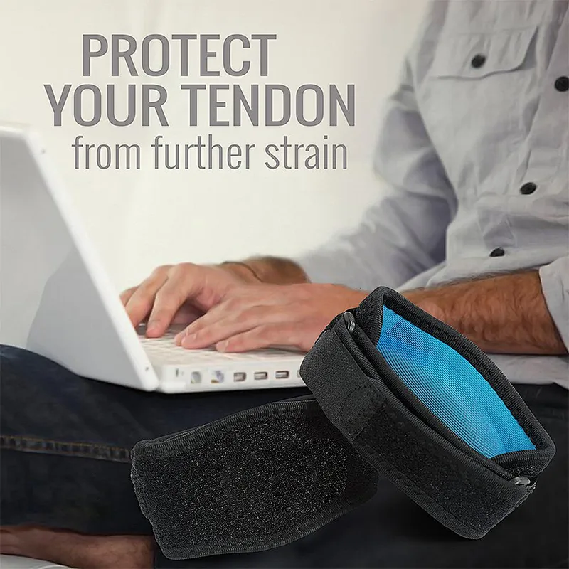 Custom logo wholesale adjustable bandage tennis elbow pads elbow brace support strap for sport protection