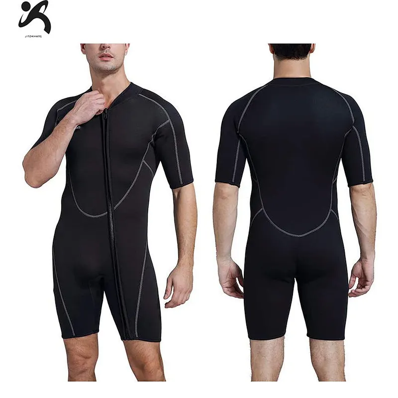 Wholesale custom logo short Sleeve swimming suit neoprene diving surfing wetsuit for men