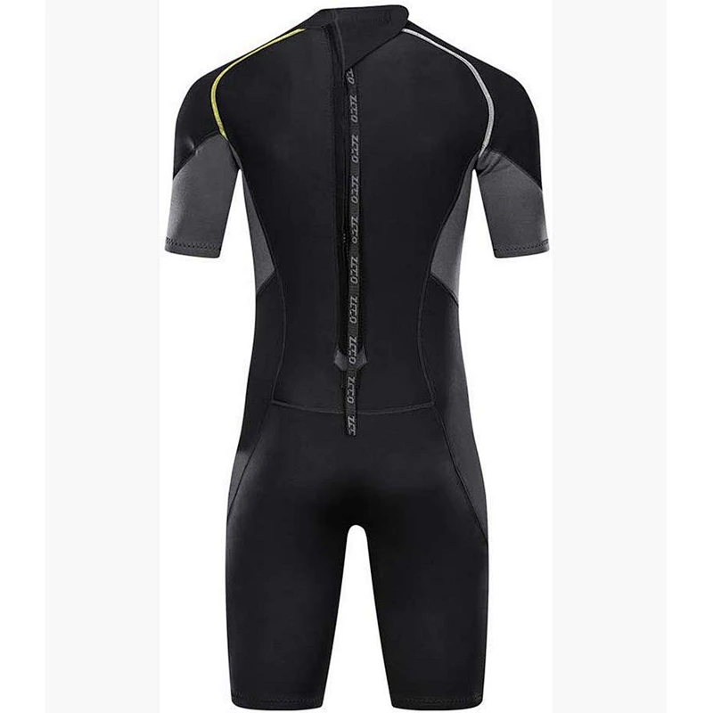 red retro sailfish wetsuit sex neoprene scuba shark diving short sleeve surf suit shorts