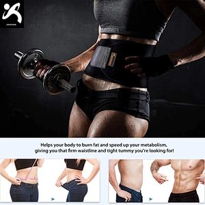 Custom Style High Quality Neoprene Adjustable Waist Trimmer Sweat Slimming Belt Waist Support