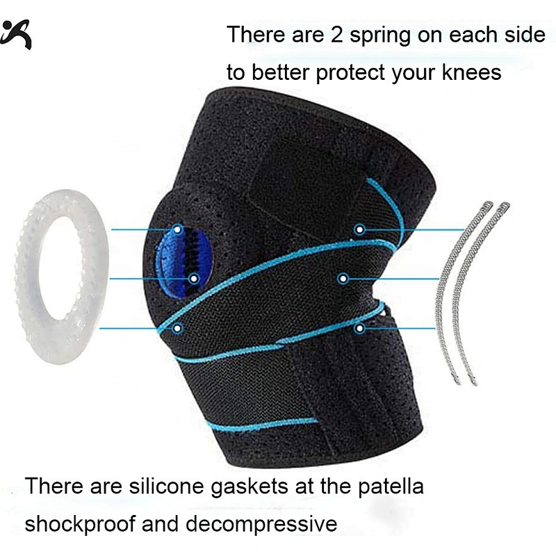 Knee Brace with Side Stabilizers & Patella Gel Pads for Knee Support