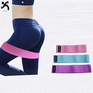 2020 New Style Custom Made High quality Polyester cotton latex thread resistance hip band hip resistance circle exercise band