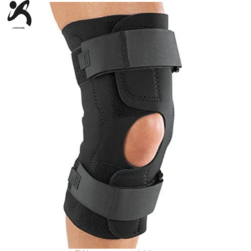 High quality Adjustable Neoprene Hinged knee sleeve joint Compression knee brace support
