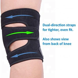 Neoprene waterproof Adjustable Knee supporter Open Patella Hing Knee Brace Support