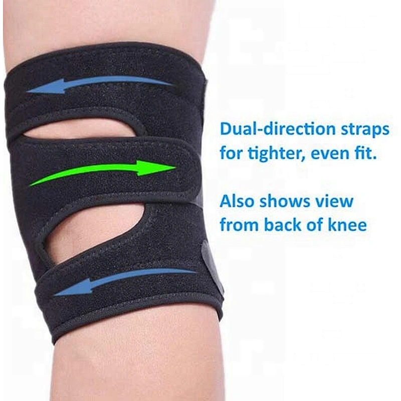 Neoprene waterproof Adjustable Knee supporter Open Patella Hing Knee Brace Support