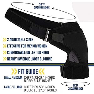 Adjustable High Compression sport neoprene shoulder support belt for men and women