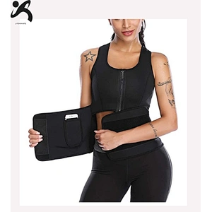 Private label neoprene Sweat Shaper Sauna waist trainer Vest with zipper