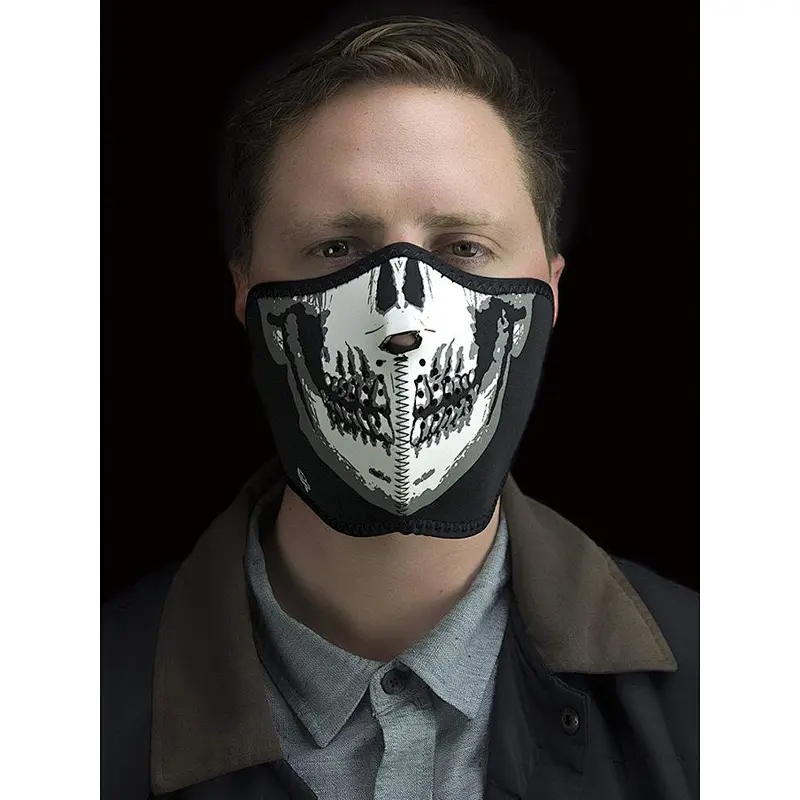 3 mm Thickness Neoprene Motorcycle Custom Half Face Anti Gas Air Pollution Cycling Outdoor Sport Mask