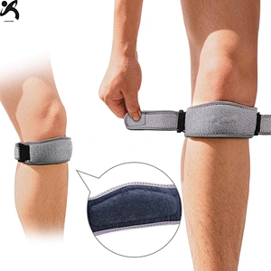Manufacture OEM neoprene Orthopedic Knee Compression Brace support Stretch adjustable Knee Brace strap