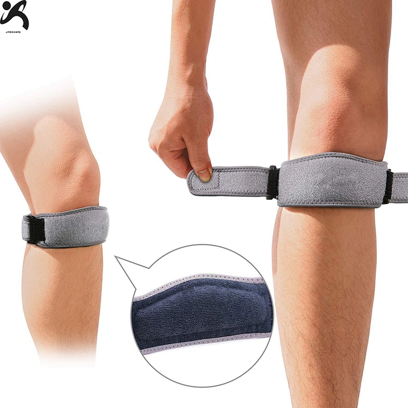 Manufacture OEM neoprene Orthopedic Knee Compression Brace support Stretch adjustable Knee Brace strap