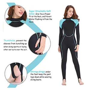 Wholesale high quality Full Sleeve 5MM Neoprene Water sport Swimming suit Diving Skin Surfing Wetsuit