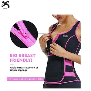 2019 Neoprene Custom Made Adjustable Tank Top Slim Vest Sweat Sauna Suit