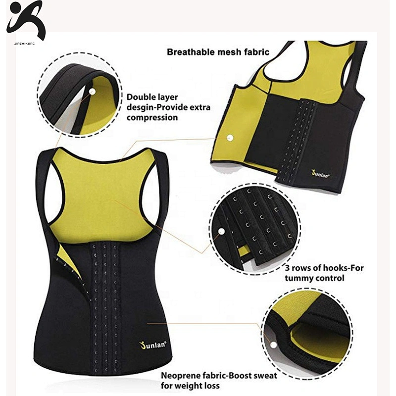 Amazon Top Seller 2021 Neoprene Waist Trainer Vest Corset Tank Top Sauna Shirt for Weight Loss