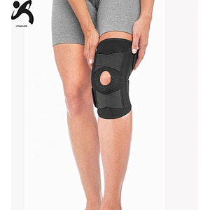 Neoprene waterproof Adjustable Knee Patella Stabilizer hinged Knee support woth straps