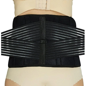Adjustable Neoprene Breathable abdominal lower back waist belt Lumbar Back Support Belt for Protection