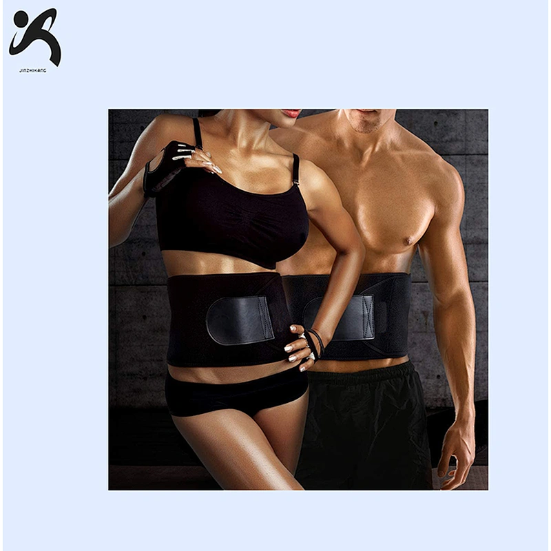 Adjustable neoprene waist support trimmer belt sweat weight loss printing promotional logo custom colors waist slimming