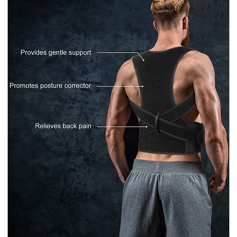 2020 new Adjustable Neoprene shoulder belt back support Back Posture Corrector for men and women