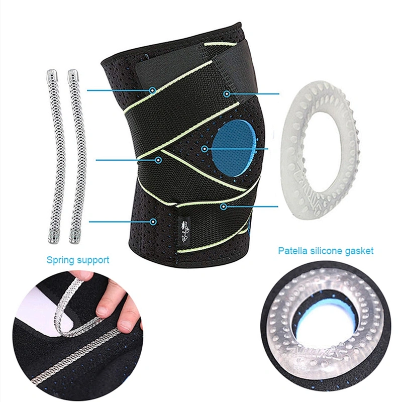 custom logo  compression  knee sleeve brace support belt knees adjustable  pads