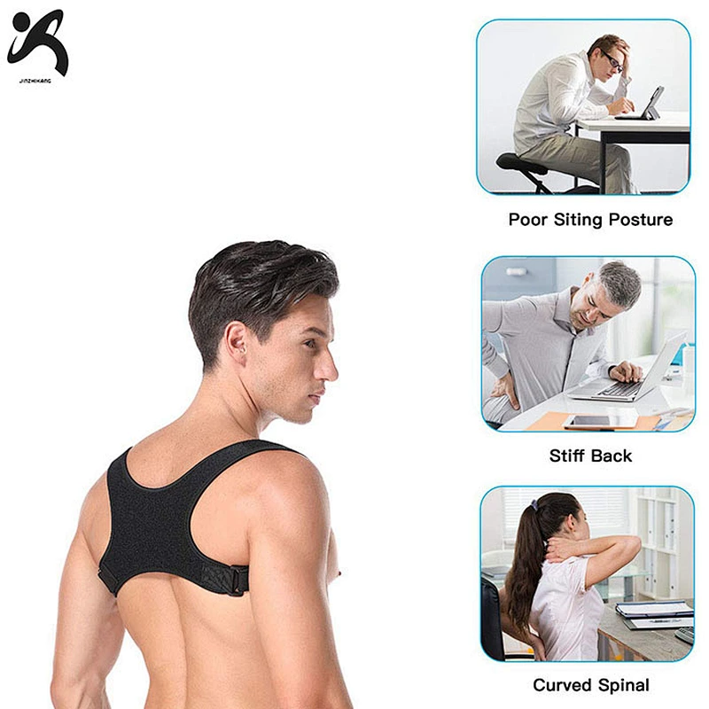 Wholesale adjustable shoulder brace customized logo posture corrector comfortable back support